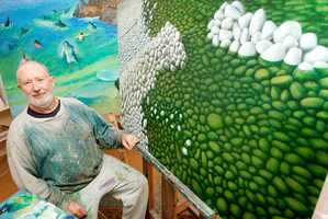 New Zealand artist Michael Smither. Photo / Chris Skelton