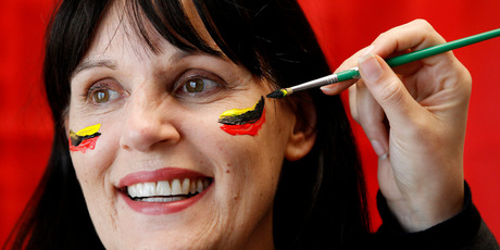 Hamilton Mayor Julie Hardaker shows her Waikato colours, believing the region and its main city are in for a boom decade. Photo / Christine Cornege