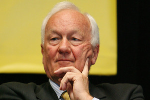 Roger Douglas was the greatest reformer in our political history, among other things scrubbing a labyrinth of hugely inefficient and distortionary taxes. Photo / NZPA