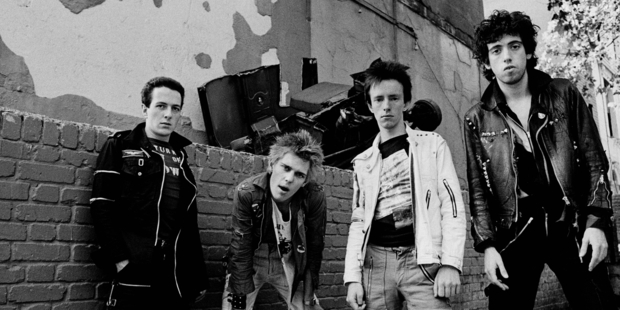 The Clash, from lift, Joe Strummer, Paul Simonon, Topper Headon and Mick Jones.