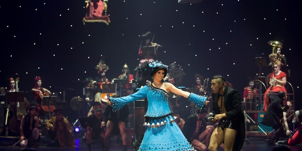 Performers in last year's World of Wearable Arts Show, Wellington.