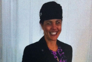 Glenys Stanton was pictured proudly wearing her Air New Zealand uniform on the service sheet for her funeral today.