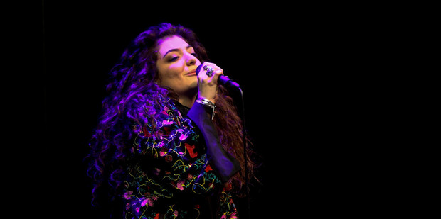 Lorde performs at the free iHeart Radio concert at Vector Arena on Saturday night. Photo / Chris Loufte