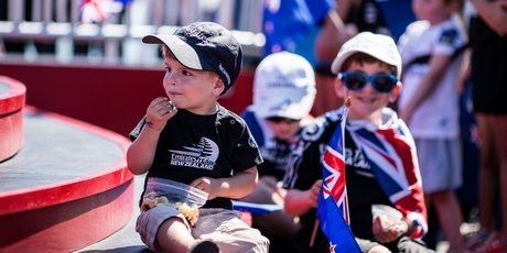 Team NZ has support - of all ages - in San Francisco, but Oracle skipper Jimmy Spithill has called on locals to get behind his crew. Photo / Balaz Gardi