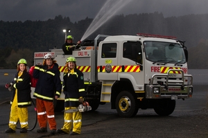 The Lake Okareka Volunteer Rural Fire Force is better prepared for an emergency with its new engine. Photo / Stephen Parker