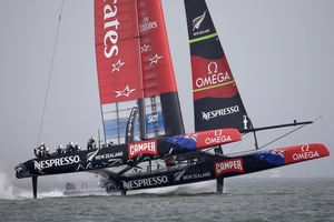 Team NZ may got the equation slightly wrong in Race 4.P Photo / AP