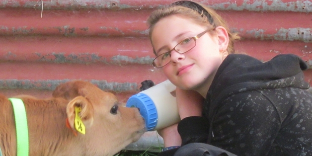 Tylah and her calf Lily.