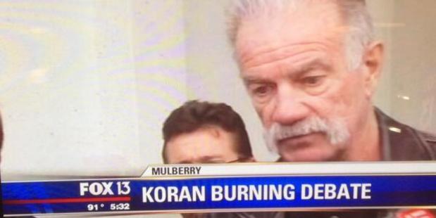 An image from Fox News shows Pastor Terry Jones. He was pulled over by police, allegedly carrying copies of the Koran to burn on September 11.
