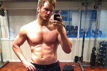Actor Chris Pratt snaps a gym selfie. Photo / Instagram
