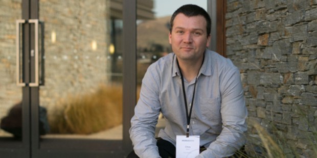 Chris White, founder of Drumleaf. Photo / Morgo Conferences