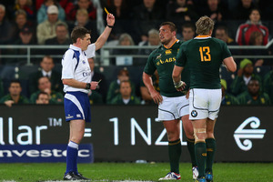 Springbok prop Dean Greyling's moment of madness when he attacked. Photo / Getty Images