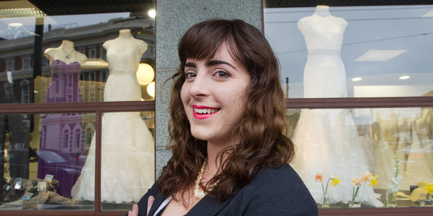 Gemma Webster bought her wedding dress online.Photo / Mark Mitchell