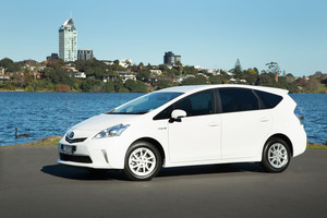 The Prius V hybrid wagon (above) edges the Peugeot 3008 for cabin space.