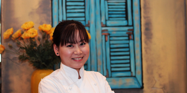 Owner and chef Joni Hoang cooks with her mum. Photo / Doug Sherring