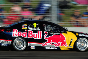 Jamie Whincup has a tenuous grip on the top spot. Photo / Getty Images