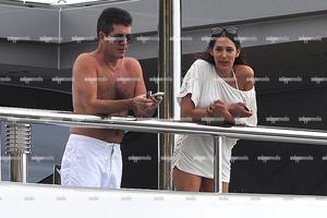 Simon Cowell and Lauren Silverman. Photo / SNAPPER MEDIA