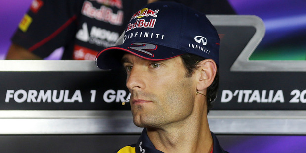Red Bull driver Mark Webber. Photo / AP