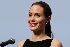 Angelina Jolie showed off her 18th tattoo during a walk through Sydney. File photo / AP