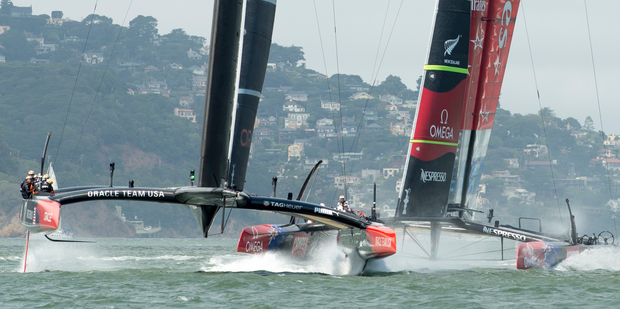 So the oldest trophy in sport, the pinnacle of the sport of sailing wasn't being covered on the TV news. Photo / Chris Cameron