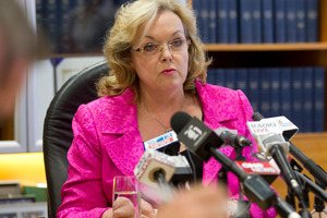 Justice Minister Judith Collins says there is no pressing need for a single media watchdog. File photo / Mark Mitchell