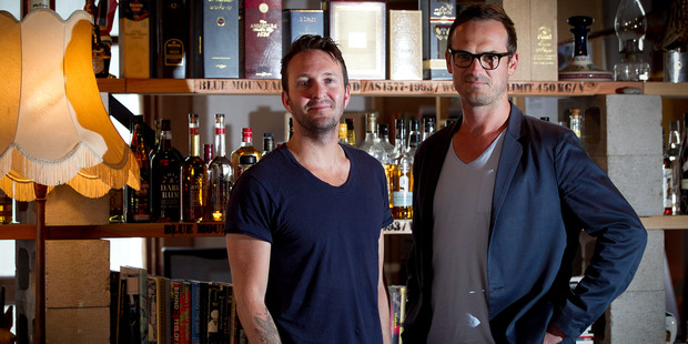 Jamie Duff (left) and Roger Holmes, co-founders of Auckland's Stolen Rum. The company has just raised another $4m and are about to launch in the US. Photo / Natalie Slade.