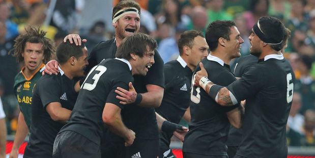 The All Blacks are on a six match unbeaten run, while the Springboks have won their last nine. Photo / Getty Images