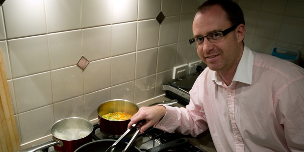 Andrew Mexted-Bragg is living on $13.75 an hour in a bid to understand how others cope. Photo / Sarah Ivey