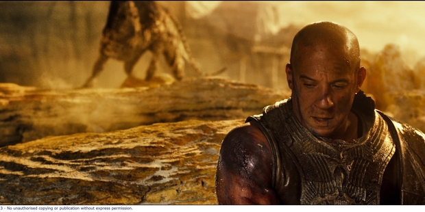 PRIMAL TIME: Riddick never changes gear, a little like lead actor Vin Diesel's facial expression.
