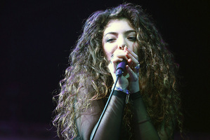 Lorde performing at Vector Arena. Photo / Norrie Montgomery