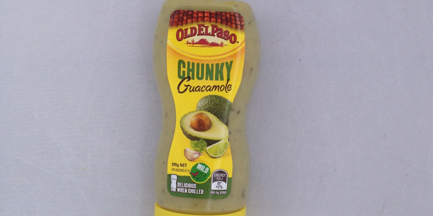 Old El Paso Chunky Guacamole. $5.99 for 295g.