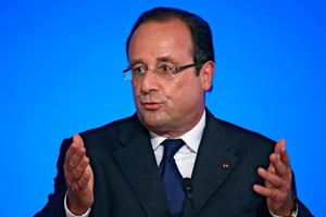 Francois Hollande said the industrial policy was neither German nor Anglo-Saxon - "it is French and pragmatic". Photo / AP
