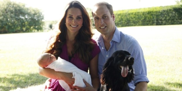 Prince William with his wife Catherine and their baby, Prince George.Photo / AFP