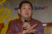 Indonesian Hary Tanoesoedibjo, President of MNC Group and CEO, the main sponsor for the Miss World 2013.Photo / AFP