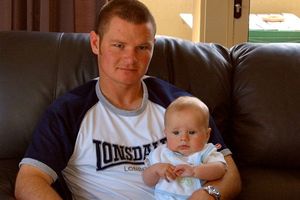 Married father and suicide victim Brad Milne, described as an 'exceptional human being', with his young nephew.