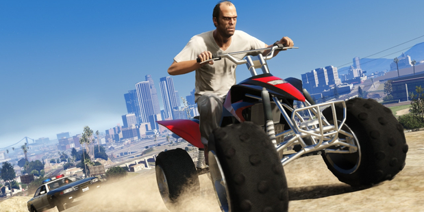 A scene from Grand Theft Auto V.