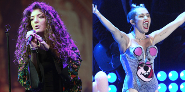 Miley Cyrus fans are knocking Lorde's success.Photo / AP