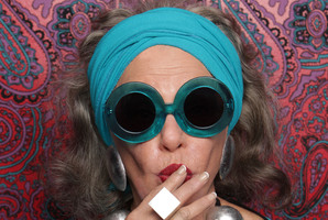 A senior model from the Karen Walker Forever campaign.
