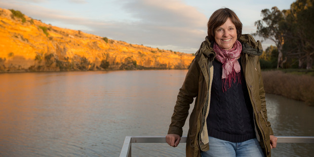 Judy Bailey on board the Murray Princess.