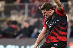 Colin Slade will likely cover the kicking duties this evening. Photo / Getty Images