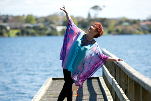 Debbie Dorday believes in living life to the fullest and though she no longer dances, she's still got dancer's legs. Photo / Dean Purcell