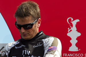 Emirates Team New Zealand skipper Dean Barker. Photo / Brett Phibbs