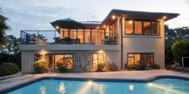 This property at Cliff Rd, Torbay, has views out over the Hauraki Gulf.