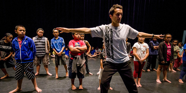 Choreographer Moss Patterson in rehearsal for the APO Dance Project. Photo / Adrian Malloch