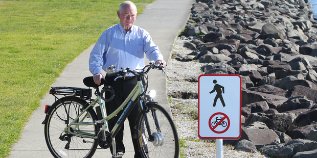 Phil Simpson has fought to free up footpath use for cyclists.