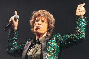 Mick Jagger will become a great grandfather next year.Photo / AP