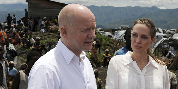 William Hague and Angelina Jolie visited the Republic of Congo in March. Photo / AP
