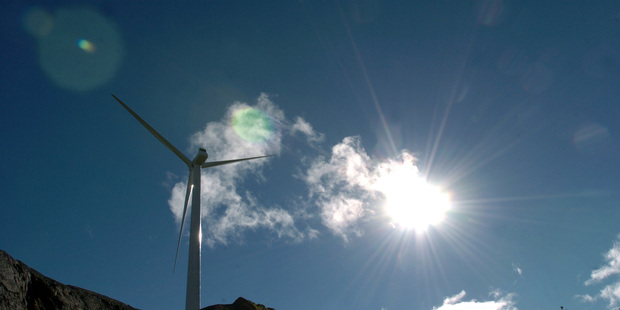 Meridian Energy Te Apiti Wind Farm on the Ruahine Ranges between Woodville and Ashurst, New Zealand. Photo / NZPA
