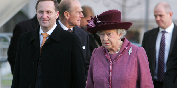 John Key and Queen Elizabeth will have plenty to catch up on since the Prime Minister's last visit to London, seen here in 2008. Photo / NZPA