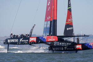 Team NZ lead Oracle Team USA 7-1. Photo / AP