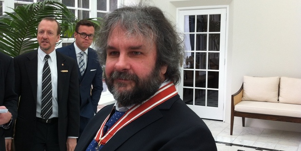 Sir Peter Jackson at Government House today. Photo / APNZ